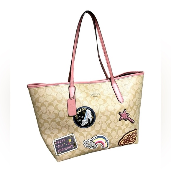 Coach Handbags - Coach x Disney Limited Edition Cinderella Signature Canvas City Tote & Dust Bag
